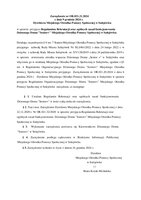 Zarządzenie nr OR.021.21.2024 z dnia 9 grudnia 2024 r.Dyrektora Miejskiego Ośrodka Pomocy Społecznej w Sulejówku w sprawie przyjęcia Regulaminu Rekrutacji oraz ogólnych zasad funkcjonowania Dziennego Domu Senior.pdf